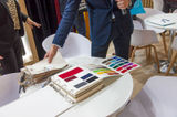 Talk by Christina Biasi-von Berg »Custom tailored interiors with textiles«  (Photo ©️ Mathias Duerr / World-Architects)
