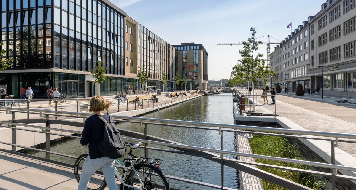 Umgestaltung Holstenbrücke, Kleiner Kiel Kanal bgmr Landschaftsarchitekten