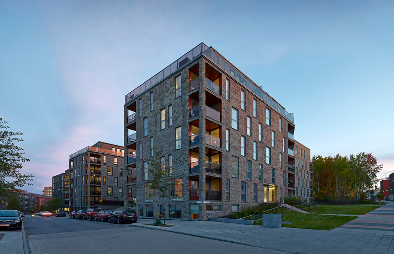 Annedalsterrassen, Green housing development Kjellander Sjöberg