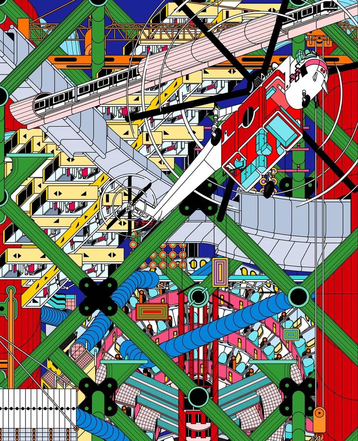 Archigram cities drawing architecture studio
